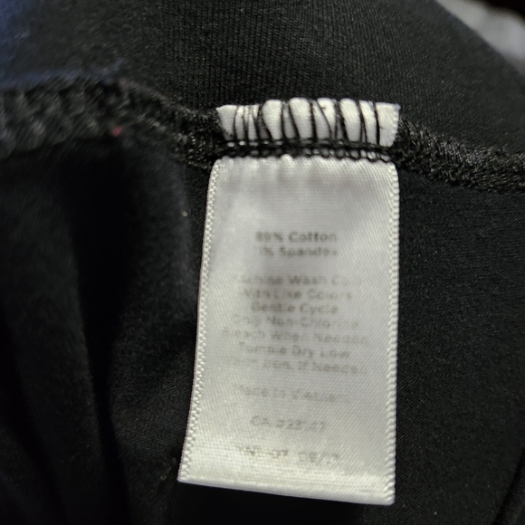 T by talbots women's Pull-On elastic waist pants size XL black - Picture 7 of 7